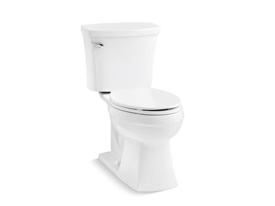 KOHLER Elliston White WaterSense Elongated Comfort Height 2-Piece Toilet 12-in Rough-In Size (ADA Compliant)