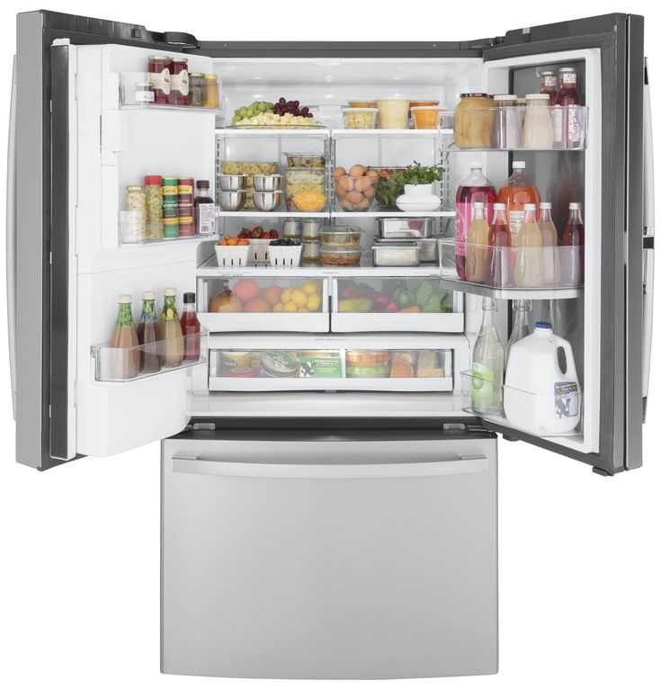 GE 27.8-cu ft French Door Refrigerator with Ice Maker and Door within Door (Fingerprint-Resistant Stainless Steel)
