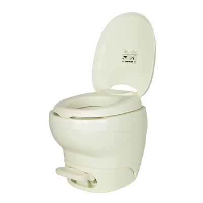Thetford Aqua-Magic High Profile Bone Bravura Permanent RV Toilet - Super Arbor