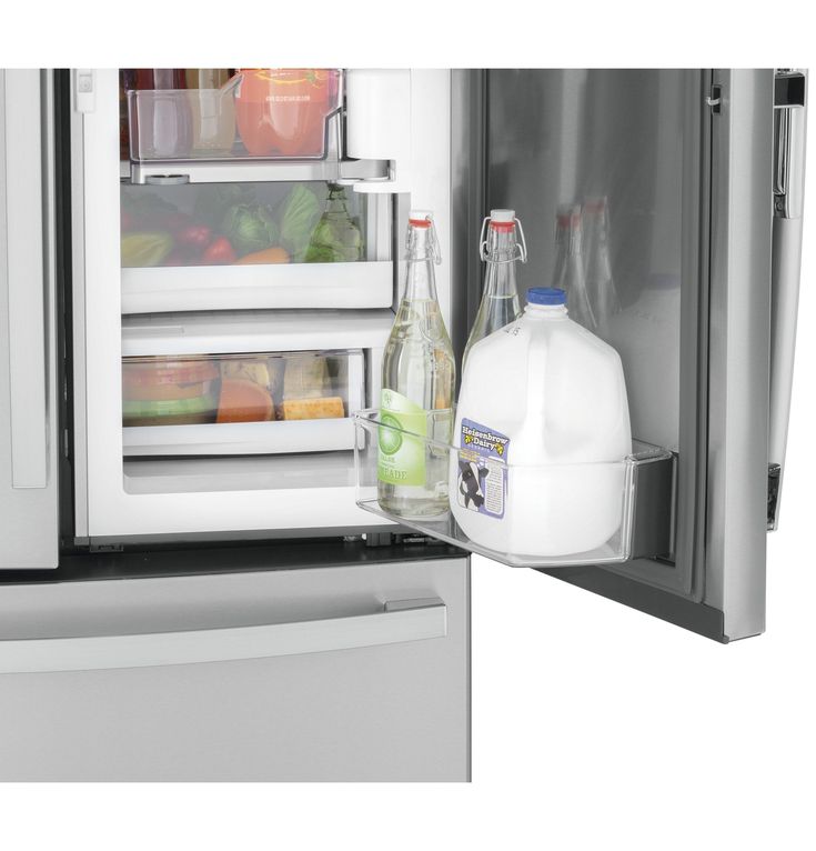 GE 27.8-cu ft French Door Refrigerator with Ice Maker and Door within Door (Fingerprint-Resistant Stainless Steel)