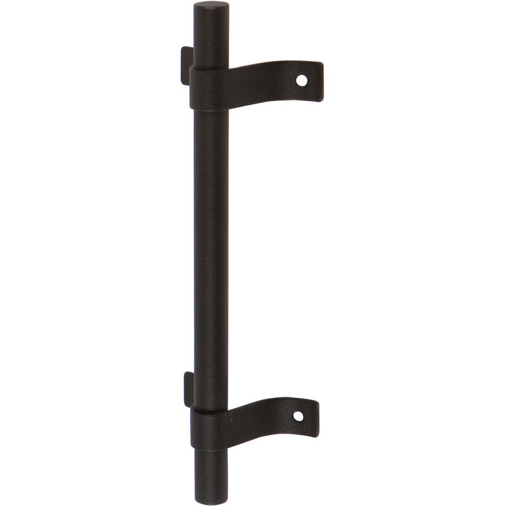 7-3/4 in. Black Barn Door Hardware Tubular H32 Pull Handle - Super Arbor