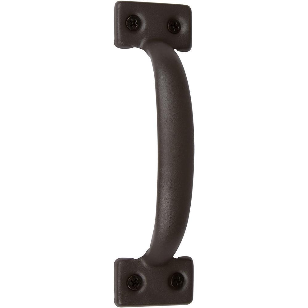 6-1/2 in. Bronze Barn Door Hardware Square Pull Handle - Super Arbor