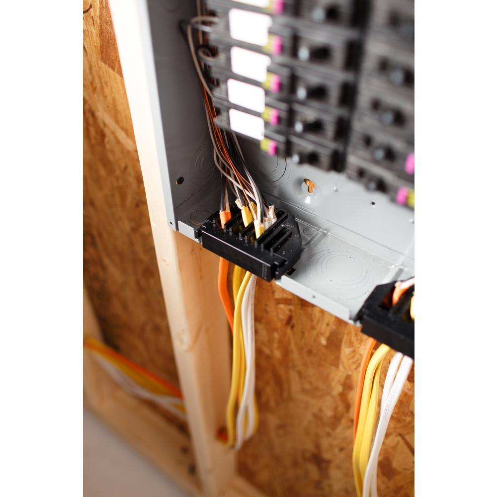 Homeline 200 Amp 40-Space 80-Circuit Indoor Main Breaker Qwik-Grip Plug-On Neutral Load Center with Cover - Value Pack - Super Arbor