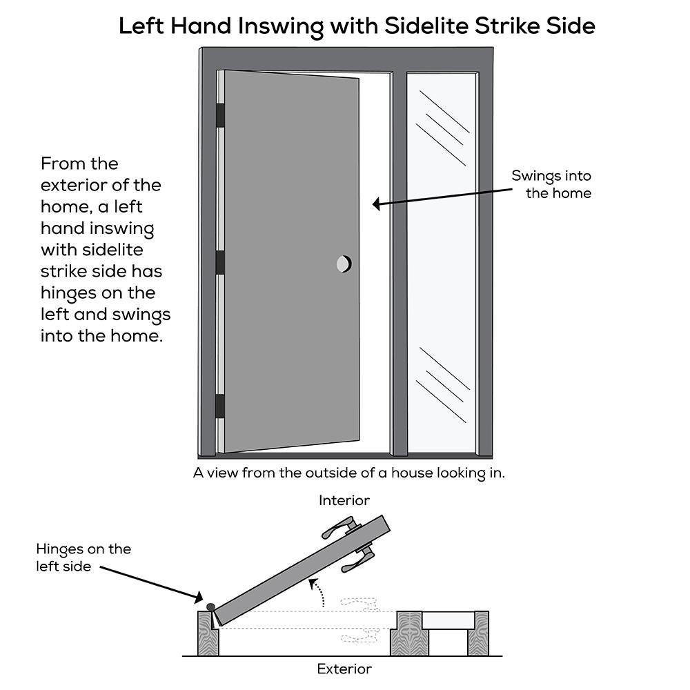 51 in. x 81.75 in. Celeste Frosted Glass Left-Hand Inswing 4-Lite Eclectic Painted Steel Prehung Front Door w/ Sidelite - Super Arbor