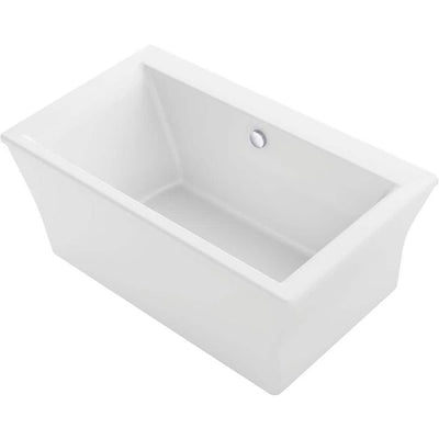 KOHLER Stargaze 60 in. x 30 in. Soaking Bathtub with Center Drain in White