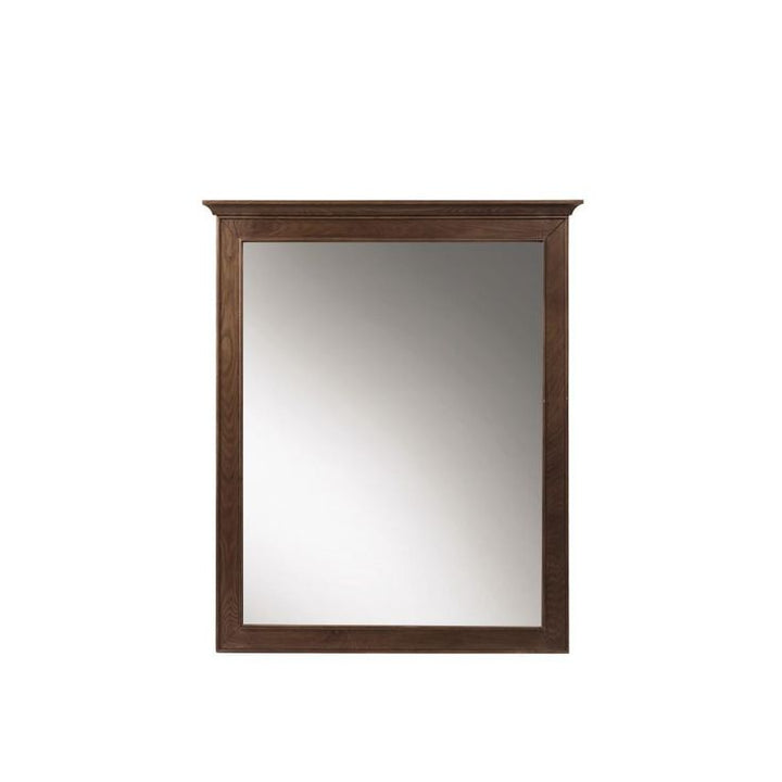 28 in. W x 33 in. H Framed Rectangular Bathroom Vanity Mirror in Antique Coffee