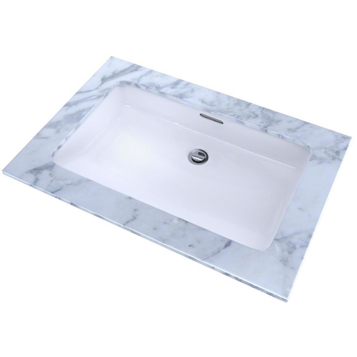 とと TOTO 21 in. Rectangular Undermount Bathroom Sink with CeFiONtect