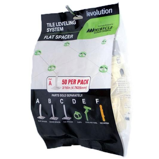 Miracle Sealants LEV3/16FS Levolution Tile Spacer and Level System Fla ...