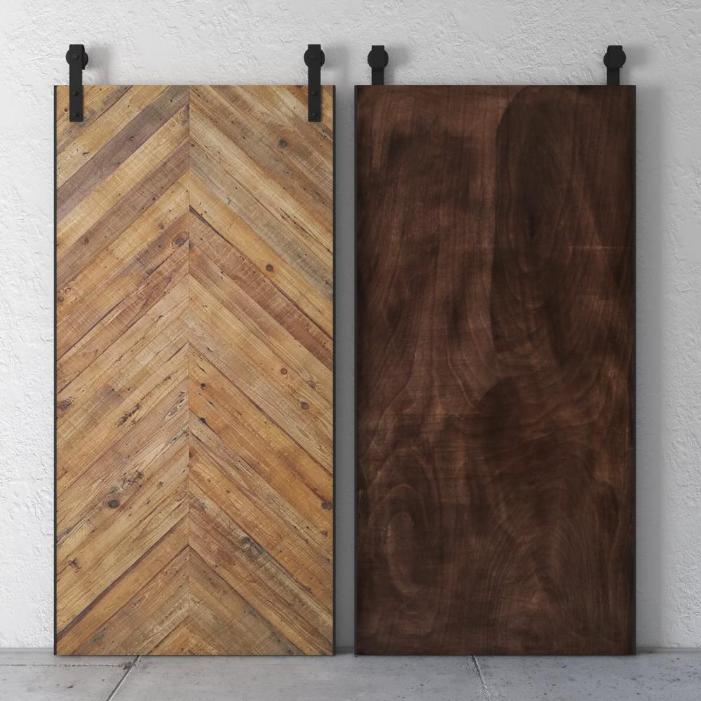 40 in. x 83 in. TRIBECA 40 in. x 83 in. Reclaimed Wood Sliding Barn Door with Hardware Kit - Super Arbor