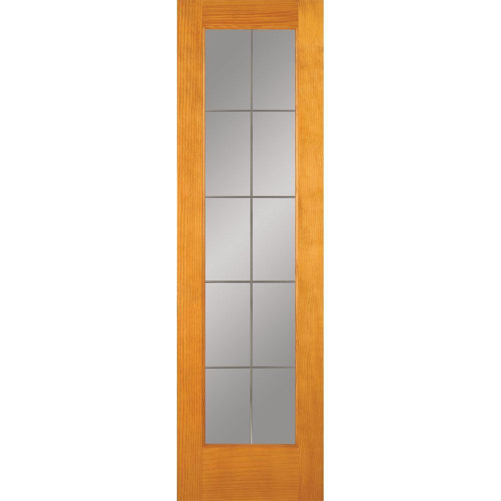 32 in. x 80 in. 15 Lite Illusions Smooth Primed MDF Interior Door Slab - Super Arbor