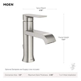 Genta Single Hole Single Handle Bathroom Faucet in Bronze Gold (2-pack)