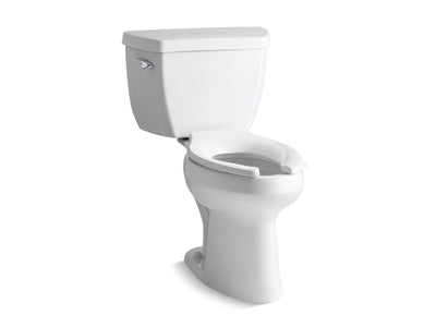KOHLER Highline Classic 12in. Rough In 2-Piece 1.6 GFP Single Flush Elongated Toilet in White, Seat Not Included