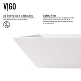 Vinca White Matte Stone Vessel Bathroom Sink Set with Titus Wall Mount Faucet in Matte Black - Super Arbor