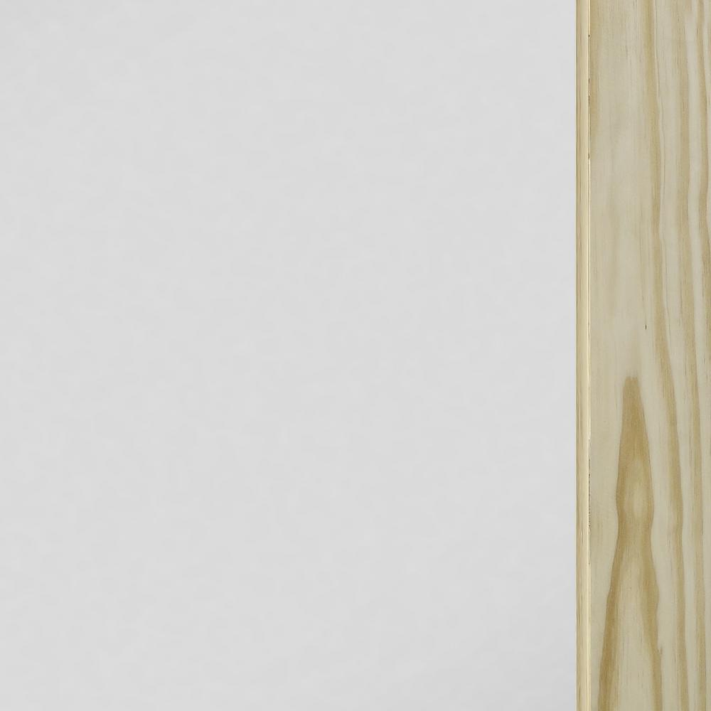 33 in. x 84 in. Unfinished Clear Pine 1-Lite Interior Barn Door Slab - Super Arbor