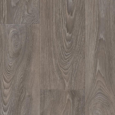 TrafficMASTER Scorched Walnut Grey Residential Vinyl Sheet, Sold by 12 ft. Wide x Custom Length