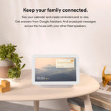 Google Nest Hub 2nd Gen Smart Home Speaker and 7" Display in Chalk with Defiant Smart HubSpace Plug with 1 Outlet (2-Pack)