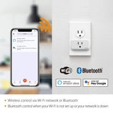 Google Nest Hub 2nd Gen Smart Home Speaker and 7" Display in Chalk with Defiant Smart HubSpace Plug with 1 Outlet (2-Pack)