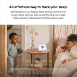 Google Nest Hub 2nd Gen Smart Home Speaker and 7" Display in Chalk with Defiant Smart HubSpace Plug with 1 Outlet (2-Pack)