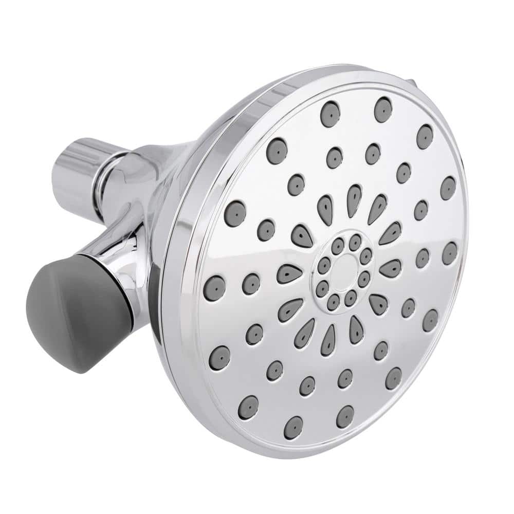 Delta ActivTouch 9-Spray 3.7 in. Dual Wall Mount Fixed and Handheld Shower Head in Stainless
