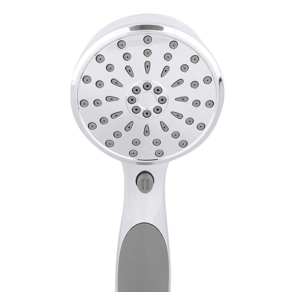 Delta ActivTouch 9-Spray 3.7 in. Dual Wall Mount Fixed and Handheld Shower Head in Stainless