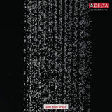 Delta 1-Pattern 8 in. Wall Mount Rain Fixed Shower Head in Chrome