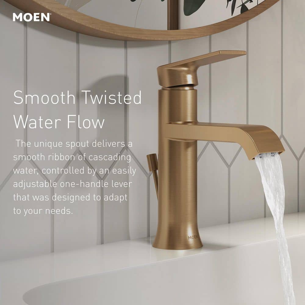 Moen Genta Single Handle Single Hole Bathroom Faucet in Polished Chrome (2-Pack)