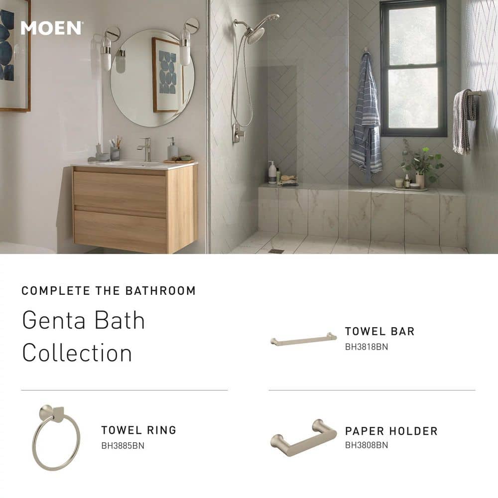 Moen Genta Single Handle Single Hole Bathroom Faucet in Polished Chrome (2-Pack)
