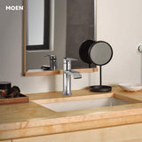 Moen Genta Single Handle Single Hole Bathroom Faucet in Polished Chrome (2-Pack)