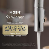 MOEN Chateau 4 in. Centerset 2-Handle Chrome Utility Faucet