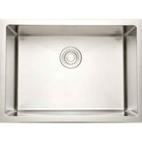 Unbranded 27 in. Chrome Undermount Laundry/Utility Sink - 16 Gauge Stainless Steel