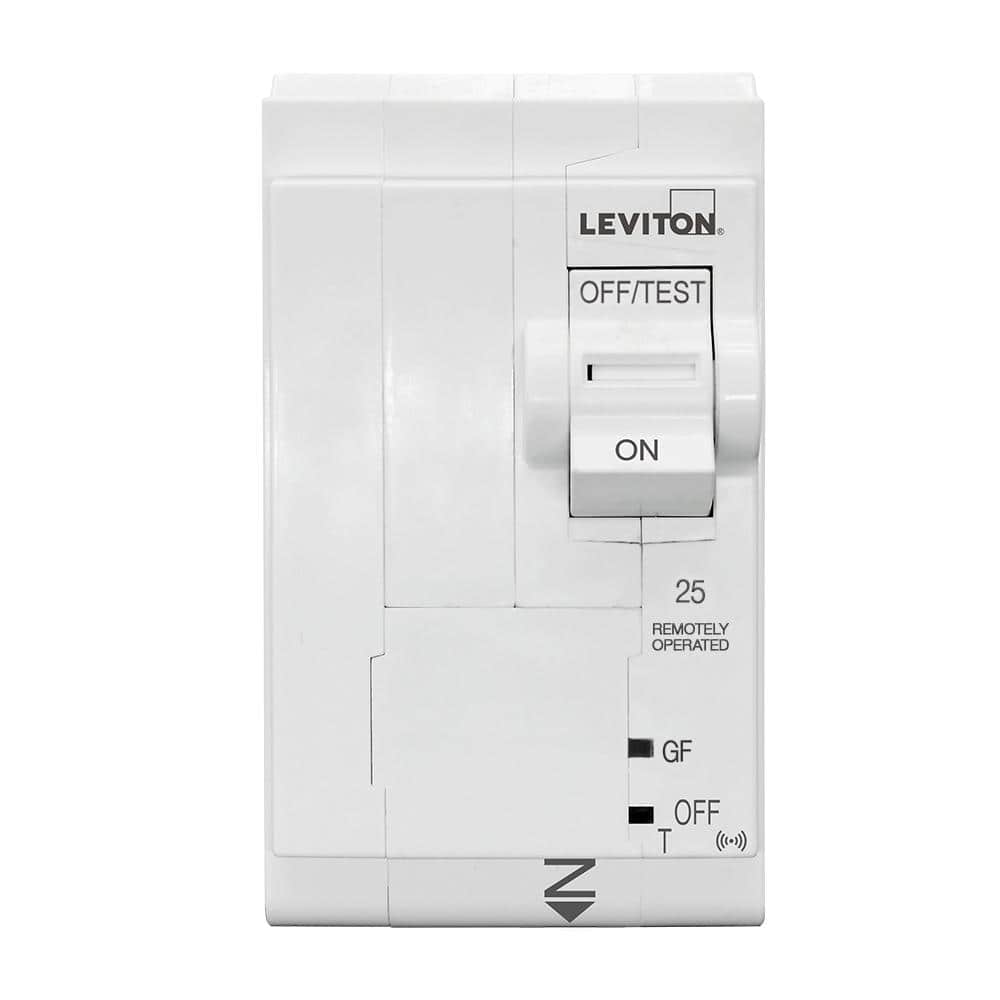 Leviton 2nd Gen 2-Pole 25 Amp GFPE Smart Circuit Breaker, 120/240-Volt ...