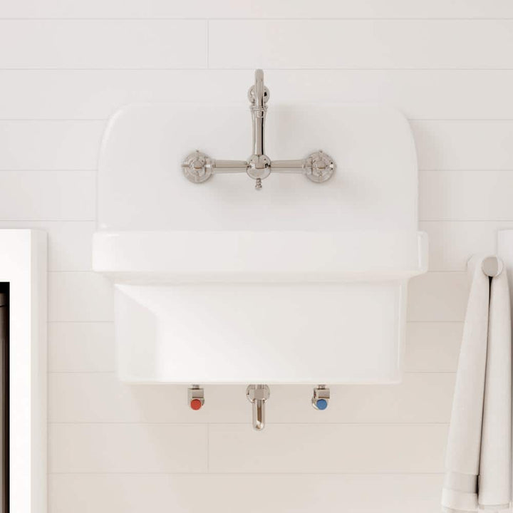 Eridanus Mason 8 Gal. Wall Mount Utility Sink in Crisp White