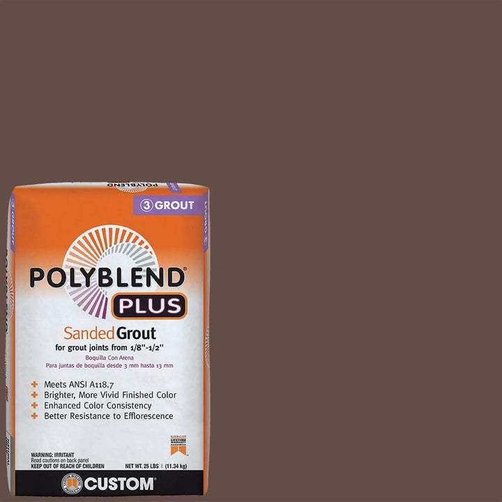 Polyblend Plus #95 Sable Brown 25 lb. Sanded Grout
