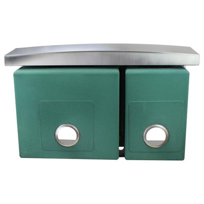 Diamond Farmhouse/Apron-Front Stainless Steel 36 in. 1-Hole Double Offset Bowl Kitchen Sink in Brushed