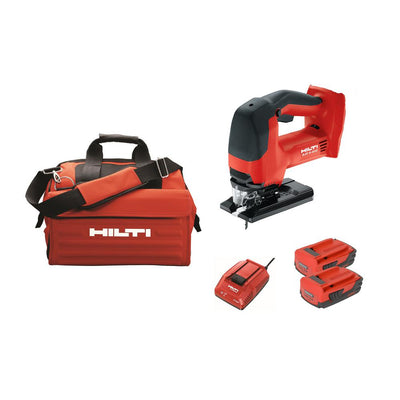 22-Volt SJD 6-A Keyless Cordless Variable Speed Orbital Jig Saw Kit with (2) 2.6 Amp Li-Ion Batteries, Charger and Bag - Super Arbor