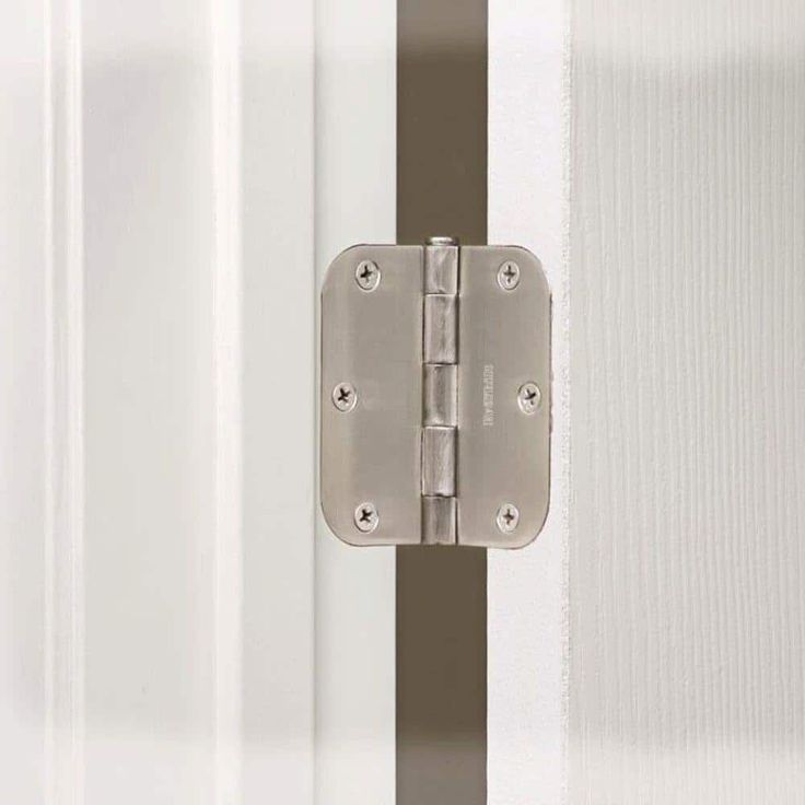 3-1/2 in. Satin Nickel 5/8 in. Radius Security Door Hinges Value Pack (3-Pack)