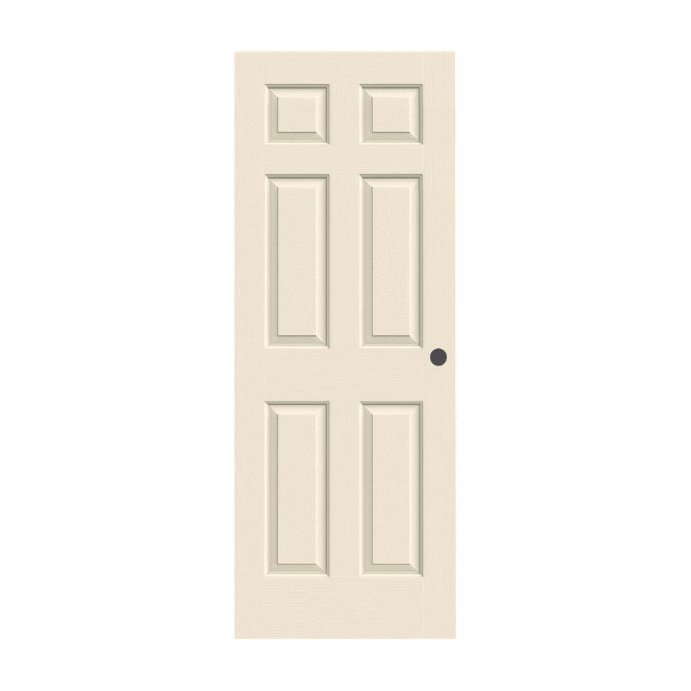 30 in. x 80 in. Colonist Primed Textured Molded Composite MDF Interior Door Slab - Super Arbor