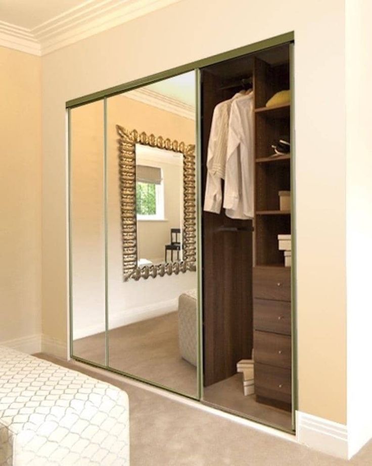 ReliaBilt 9500 Series 60-in x 80-in Bright Gold Mirror/Panel Mirrored Glass Prefinished Steel Sliding Door (Hardware Included)