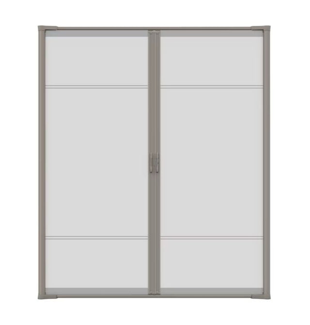LARSON Brisa 72-in x 80-in Sandstone Aluminum Retractable Screen Door