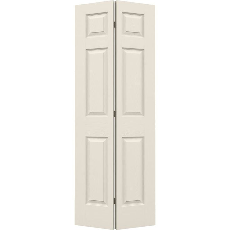 ReliaBilt 30-in x 80-in White 6-Panel Primed Molded Composite Bifold Door
