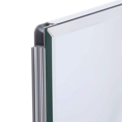 Pegasus 48 in. W x 31 in. H Rectangular Aluminum Medicine Cabinet with Mirror