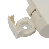 Round Slow Closed Front Toilet Seat with Quick Release Hinges in Bone - Super Arbor