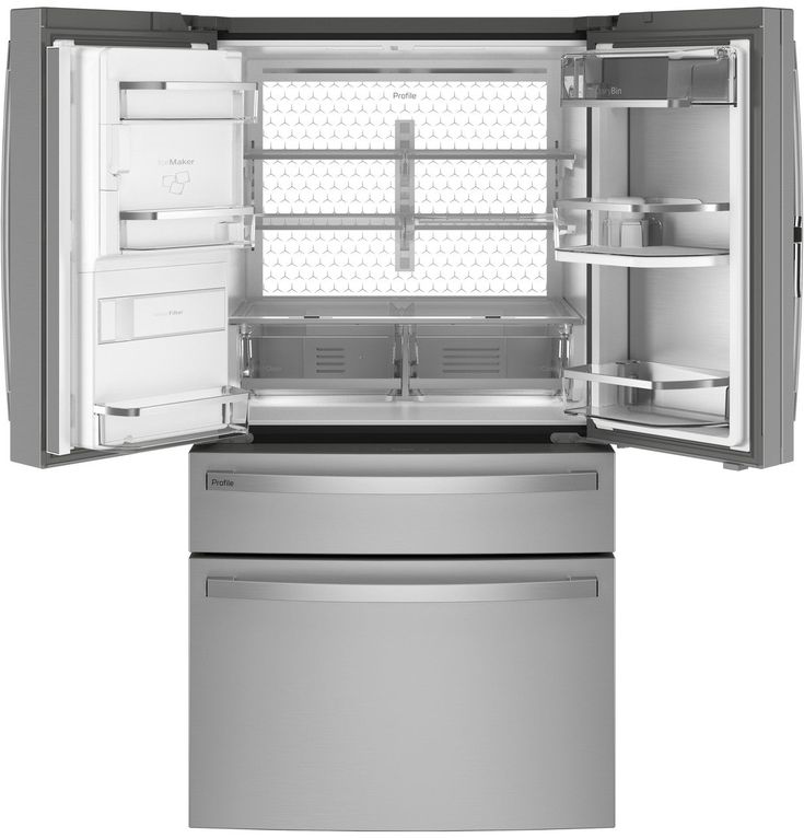 GE Profile 27.9 cu. ft. Smart 4-Door French Door Refrigerator with Door in Door in Fingerprint Resistant Stainless Steel