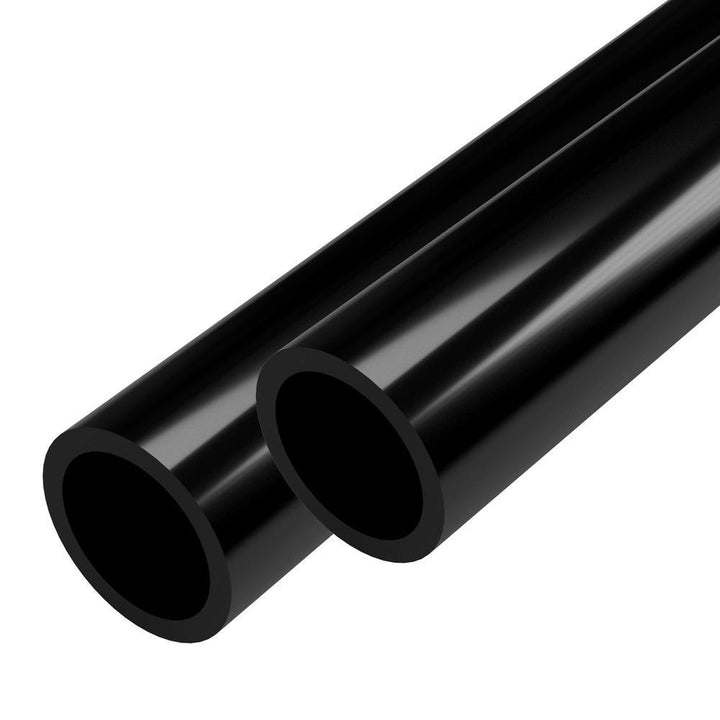 1 in. x 5 ft. Black Furniture Grade Schedule 40 PVC Pipe (2-Pack) - Super Arbor