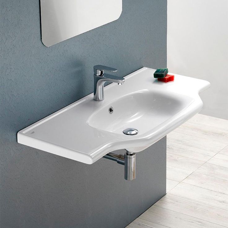 Nameeks Yeni Klasik Wall Mounted Bathroom Sink in White