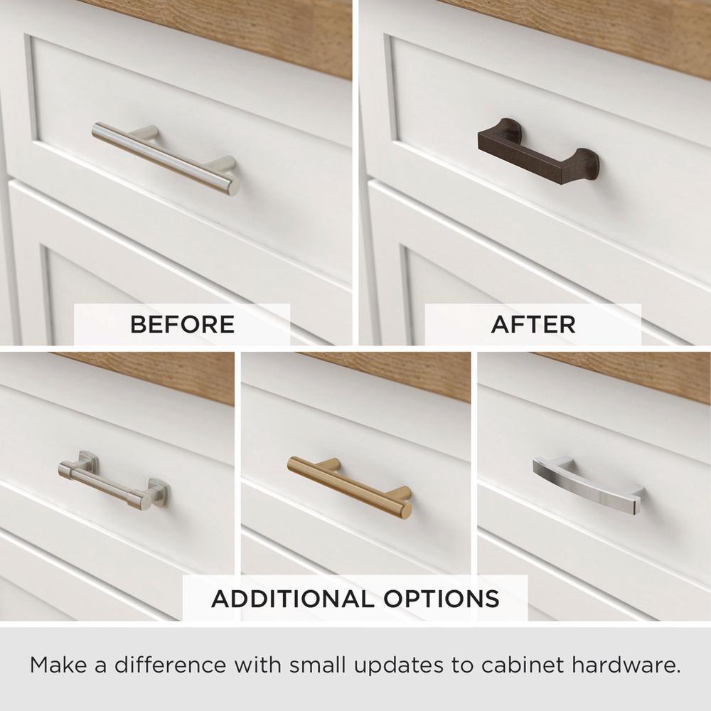 Modern Twist 5-1/16 in. (128 mm) Satin Nickel Drawer Pull - Super Arbor