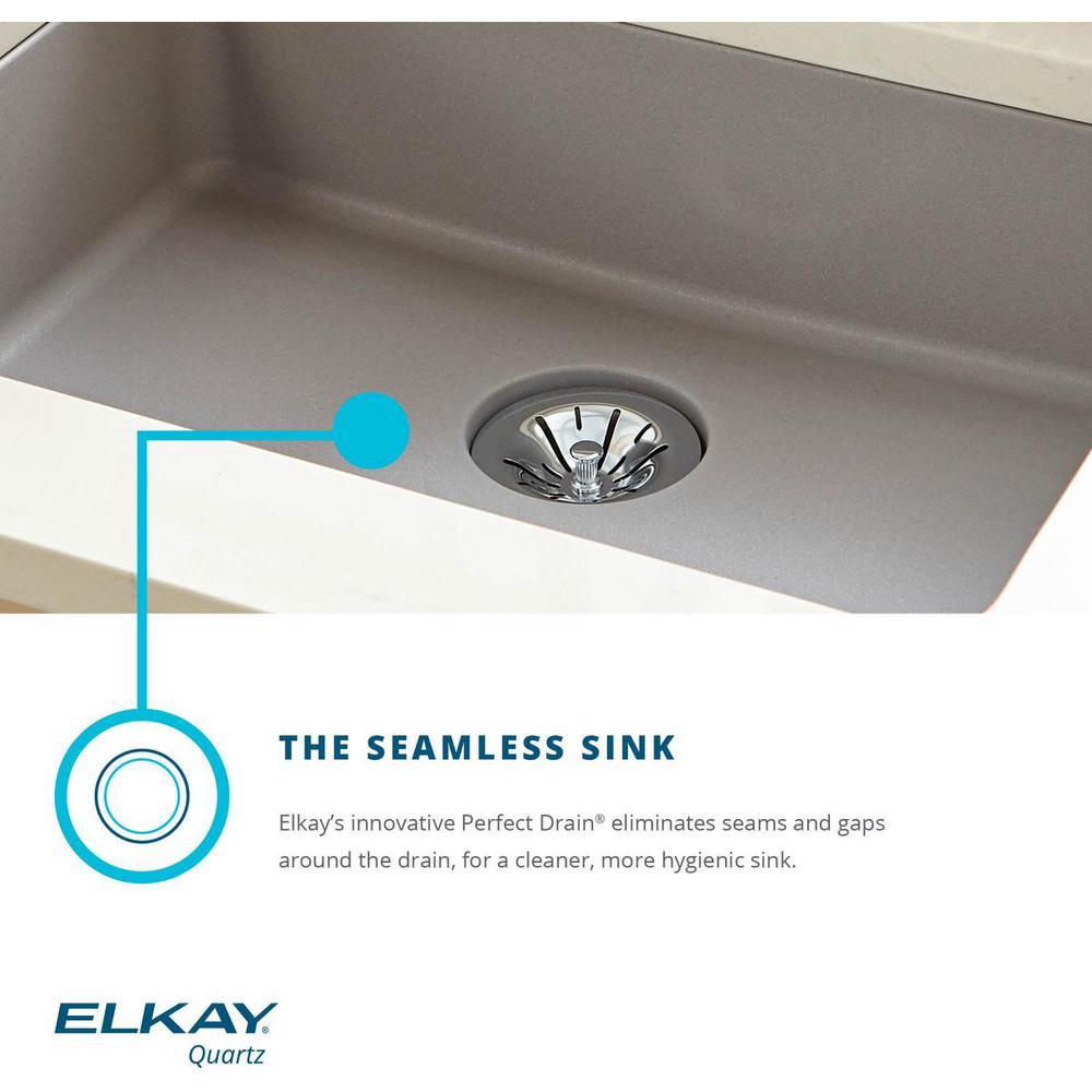 Quartz Classic Perfect Drain Drop-In 25 in. Laundry Sink in White - Super Arbor
