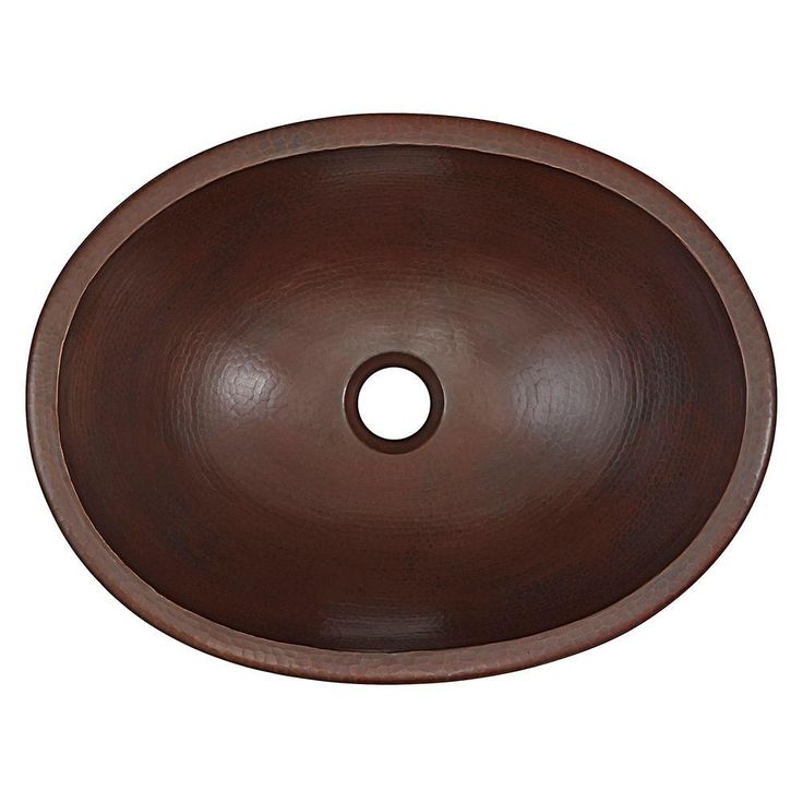 SINKOLOGY Schrodinger 17 in. Undermount or Drop-In Solid Copper Bathroom Sink in Aged Copper