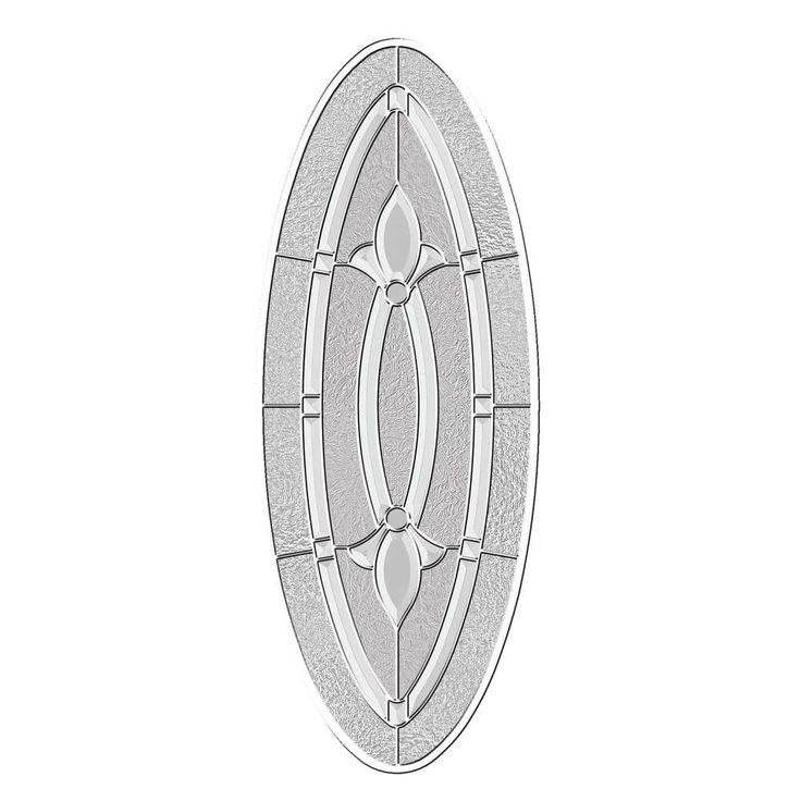 36 in. x 80 in. 3/4 Oval Lite Blakely Primed Steel Prehung Left-Hand Inswing Front Door