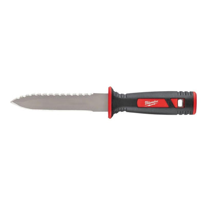 11 in. Stainless Steel Clip Point Partially Serrated Duct Knife - Super Arbor